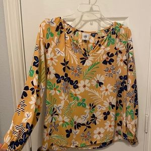 Cabi Floral Long Sleeved Blouse